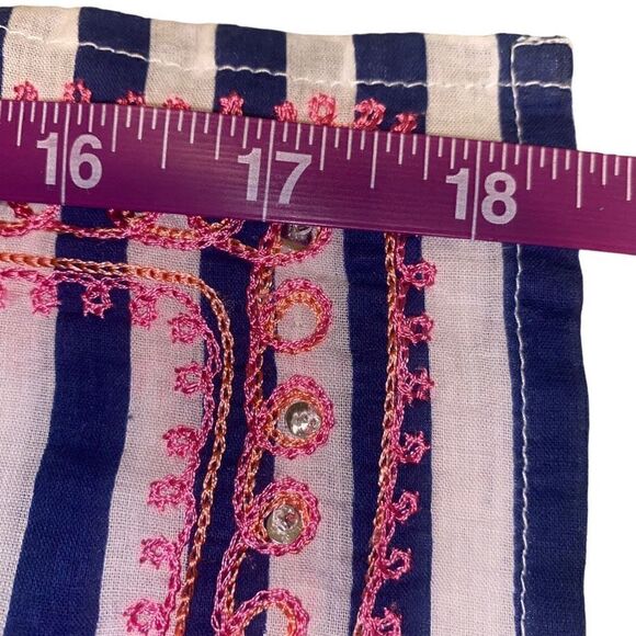 Mudpie Swim Cover up with Pink Embroidery - Picture 11 of 12